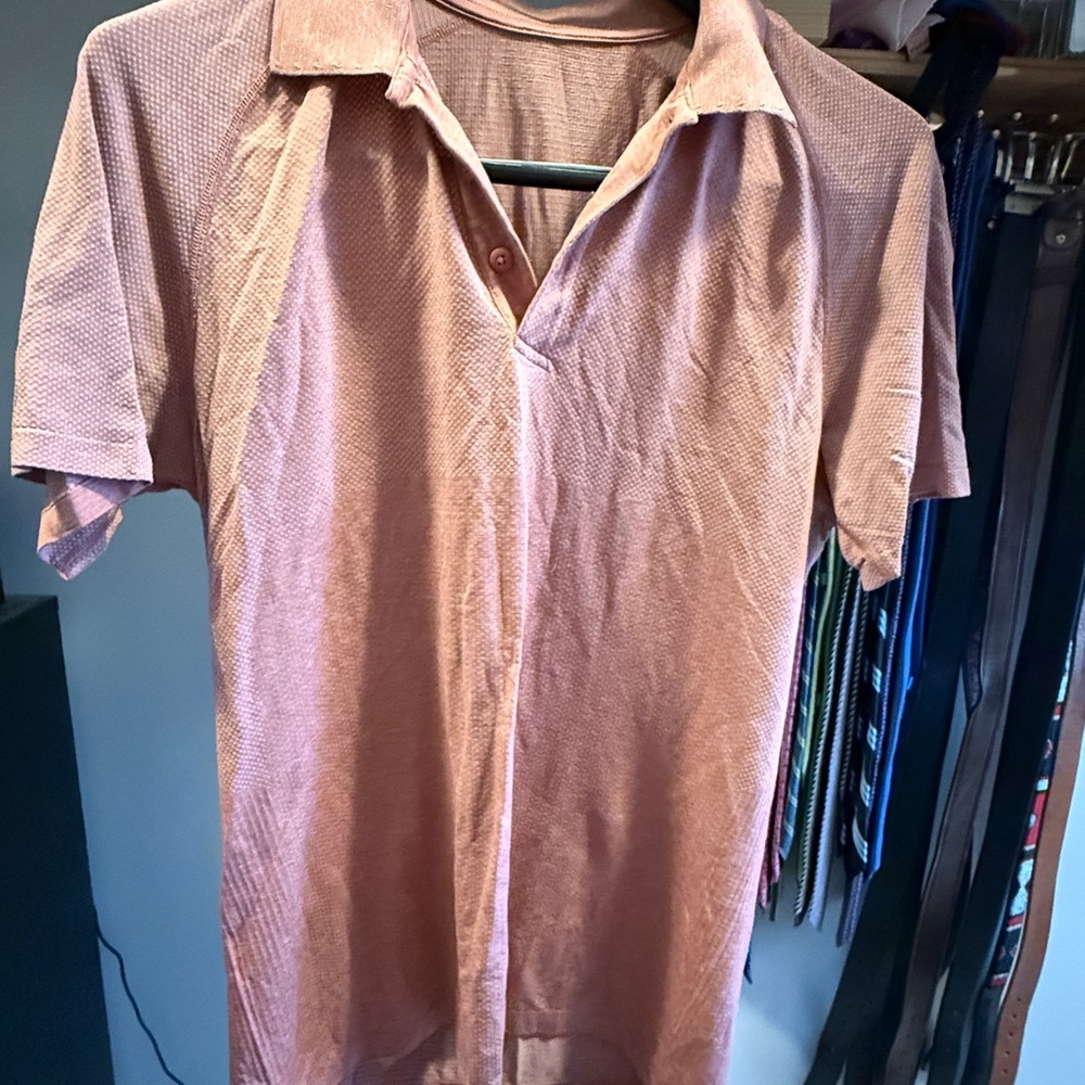 lululemon athletica Men's Polo Shirt - Light Orange